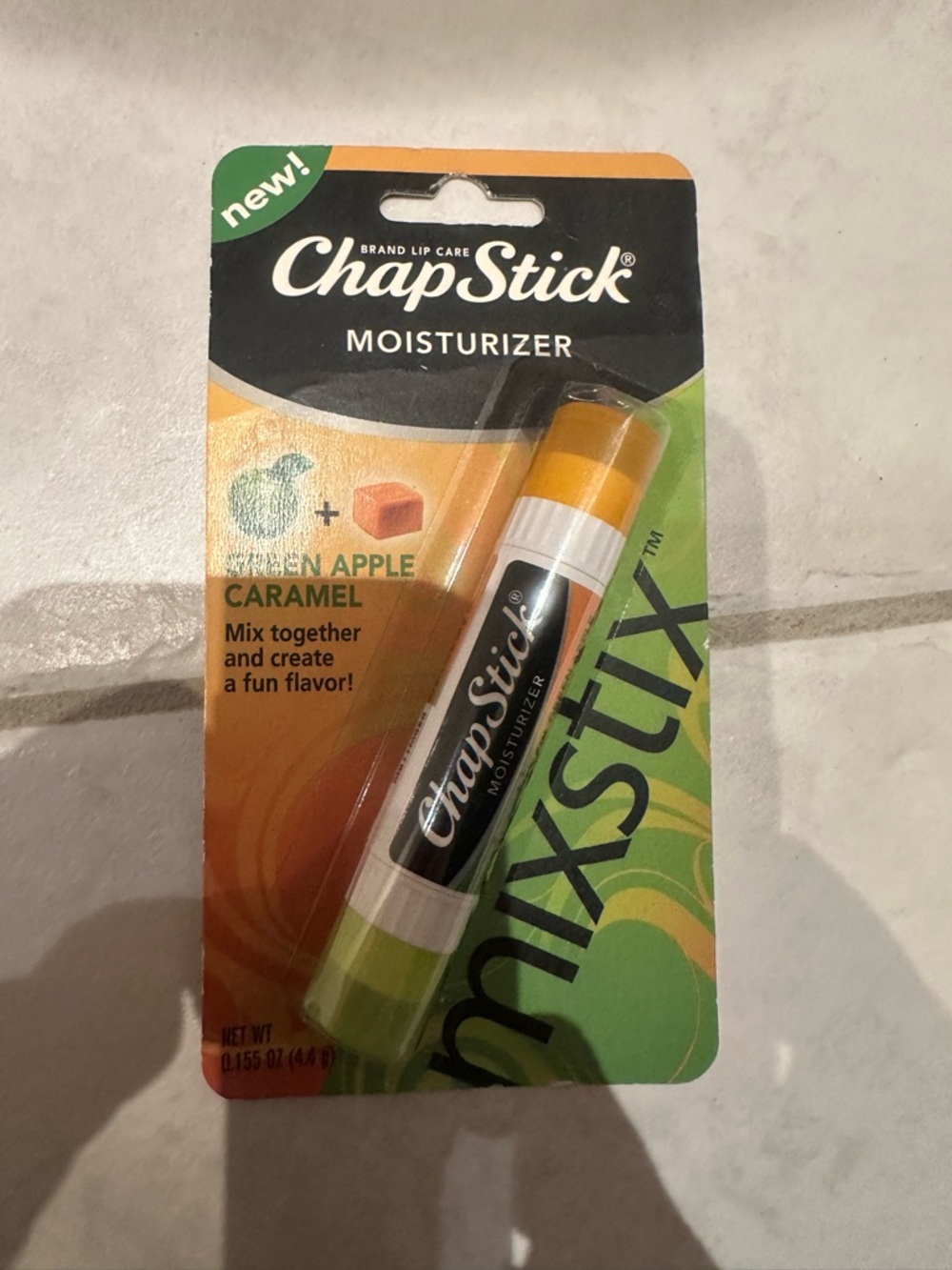 ChapStick MixStix Green Apple Caramel Moisturizer Lip Balm